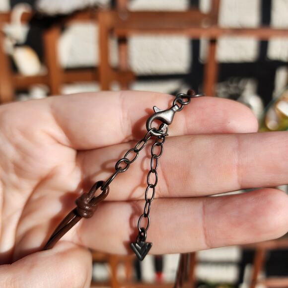 Silpada Turquoise Necklace N1858 Tigers Eye Calcite 925 Sterling Silver Leather - Picture 13 of 16